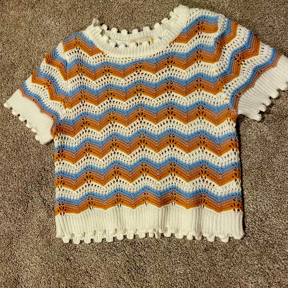 knitted cropped stylish top
